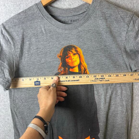 Taylor Swift Shirt S reputation rep Black Orange Rare Official Merch Y2K Gray - Picture 3 of 7